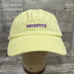 Misfits yellow women’s baseball cap hat new without tag